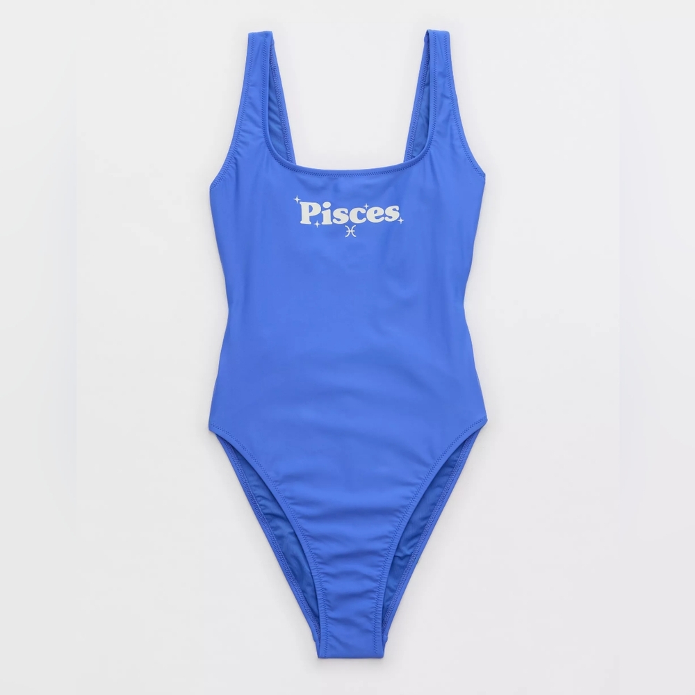 Aerie Astrology Pisces Babewatch Cheekiest One Piece Swimsuit